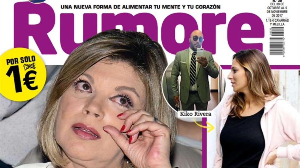 Terelu Campos, en la portada de Rumore.-EL PERIÓDICO