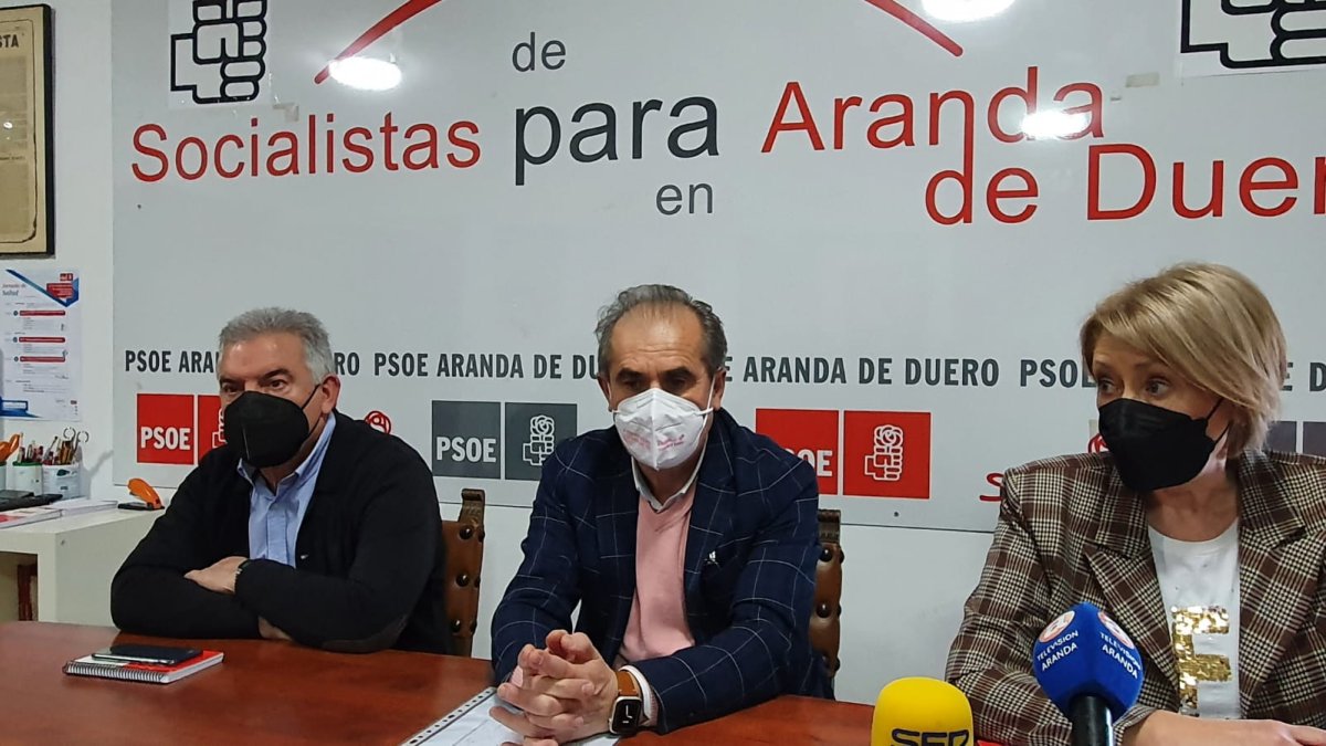 Luis Briones junto a Amparo Simón e Ildefonso Sanz