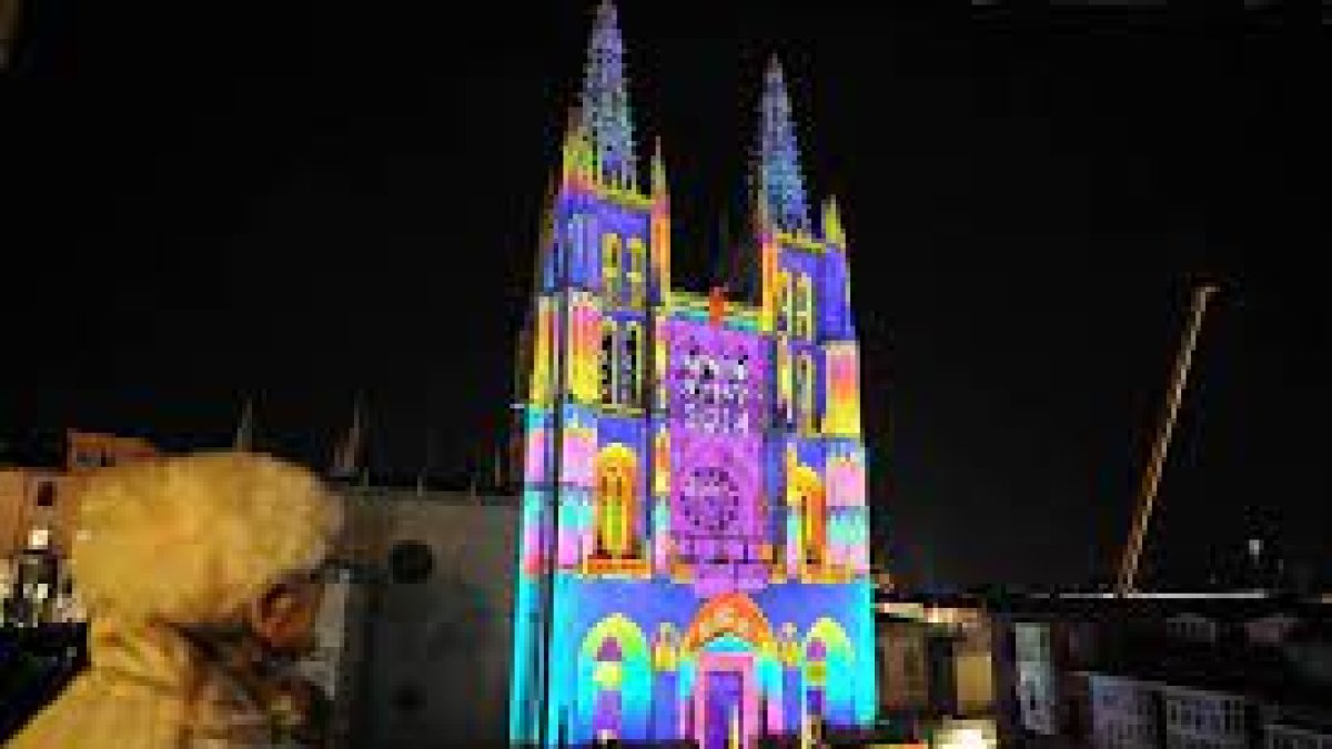 Instante de la celebración de una Noche Blanca en la capital burgalesa. ECB