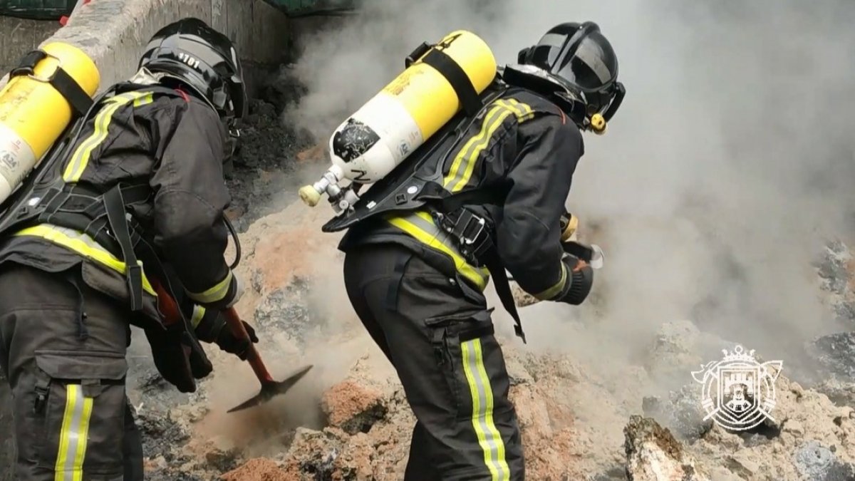 Un pequeño incendio da un susto en Ferroli. BOMBEROS