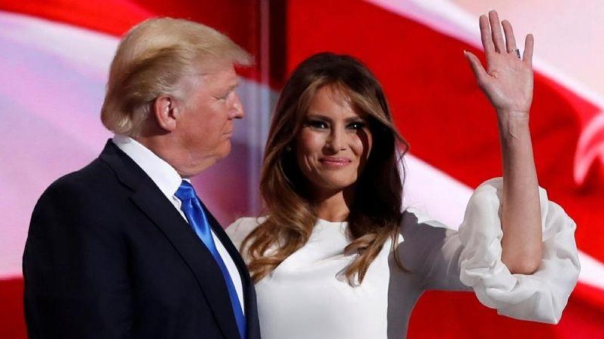 Melania y Donald Trump, el pasado 18 de julio.-REUTERS / MARK KAULARICH