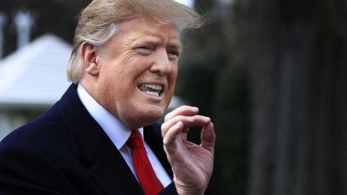 Donald Trump, en la Casa Blanca, el 20 de marzo del 2019.-EL PERIÓDICO