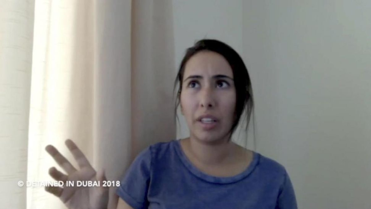 Fotograma del video de Youtube de la Princesa Latifa-YOUTUBE