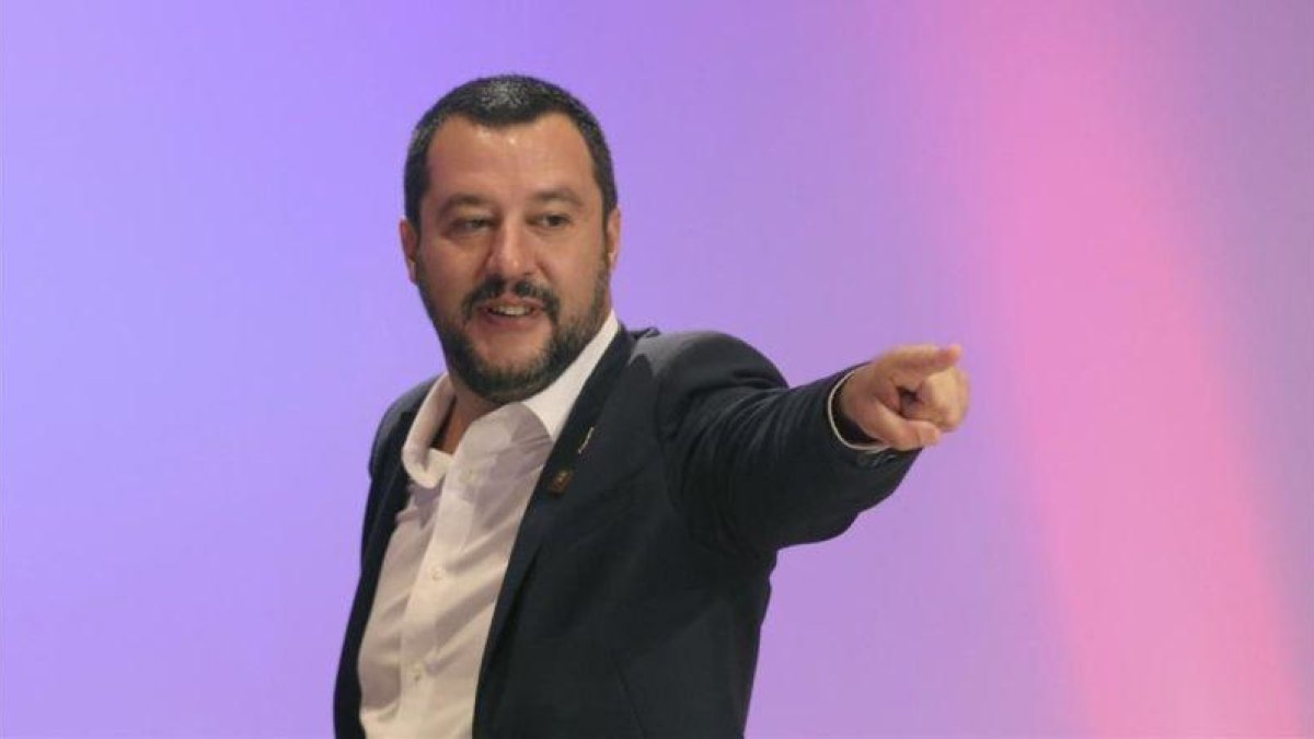 El vicepresidente del Gobierno y ministro del Interior italiano, Matteo Salvini.-RONALD ZAK (AP)