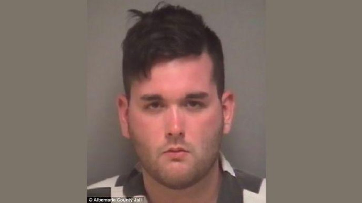 Fields, de 21 años y declarado neonazi, se enfrenta a una condena de cadena perpetua.-ALBEMARLE COUNTY JAIL