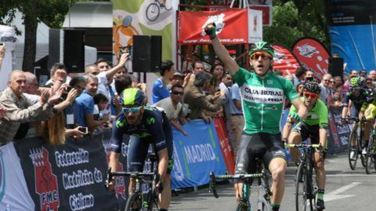 Imagen de su primera victoria de 2015 en Vuelta a Madrid.-