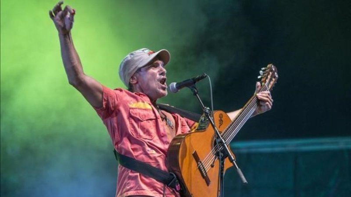 Concierto de Manu Chao en el Parc del Forum, el pasado diciembre.-FERRAN SENDRA