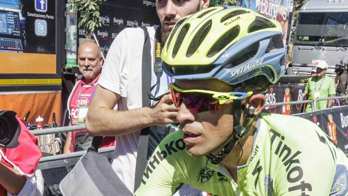 Alberto Contador fue segundo en Las Lagunas de Neila-Santi Otero