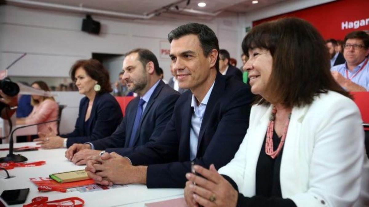 Pedro Sánchez, en el Comité Federal del PSOE.-DAVID CASTRO