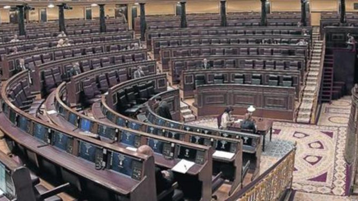 El hemiciclo del Congreso, el pasado mayo-DAVID CASTRO