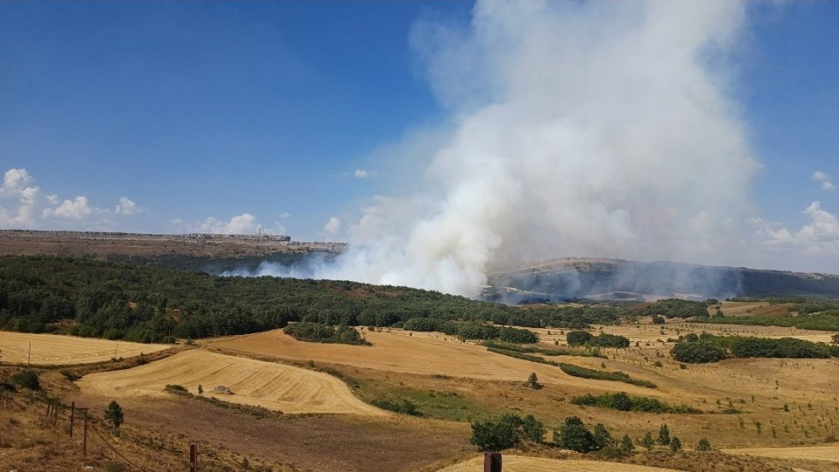 Imagen del incendio. @INFOCYL