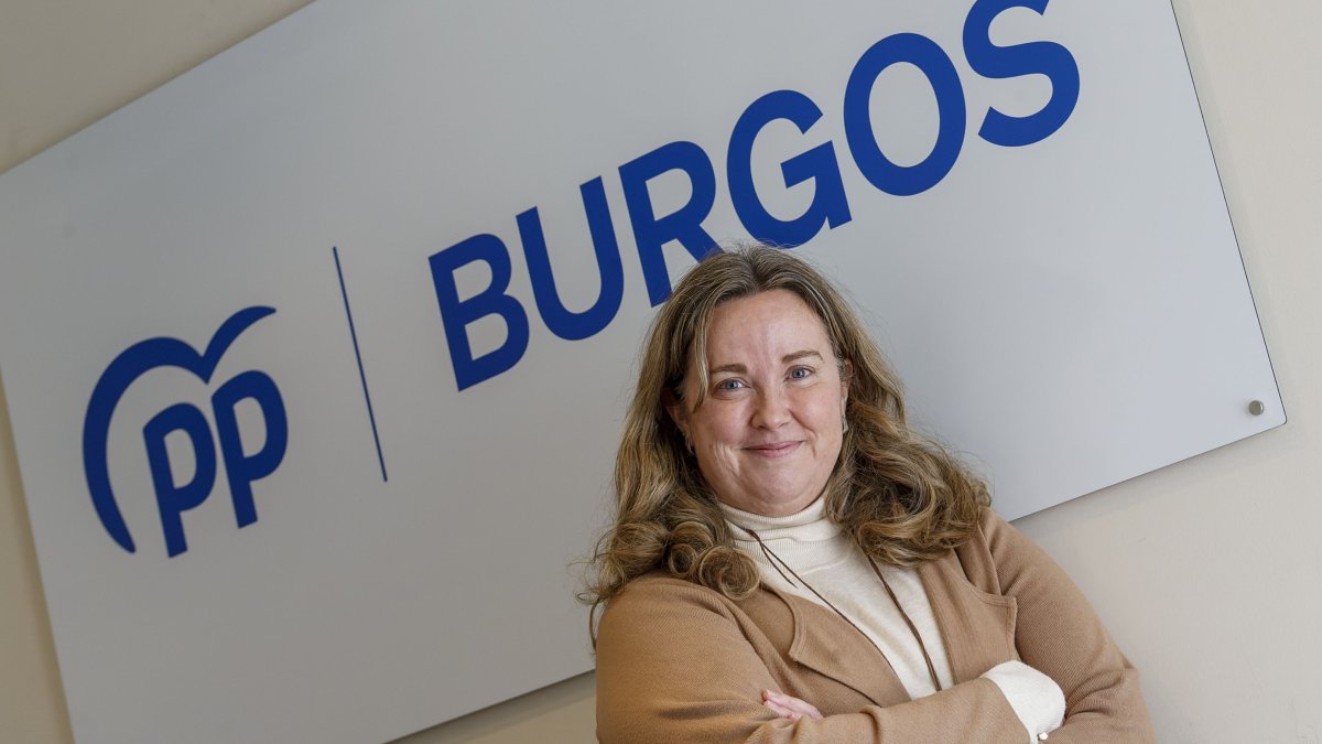 La candidata a la Alcaldía de Burgos por el Partido Popular en la sede de su formación. FOTOS: SANTI OTERO