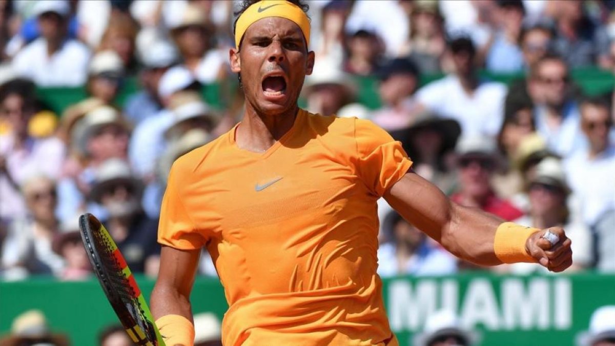 Rafael Nadal, 11 veces campeón en Montecarlo.-AFP