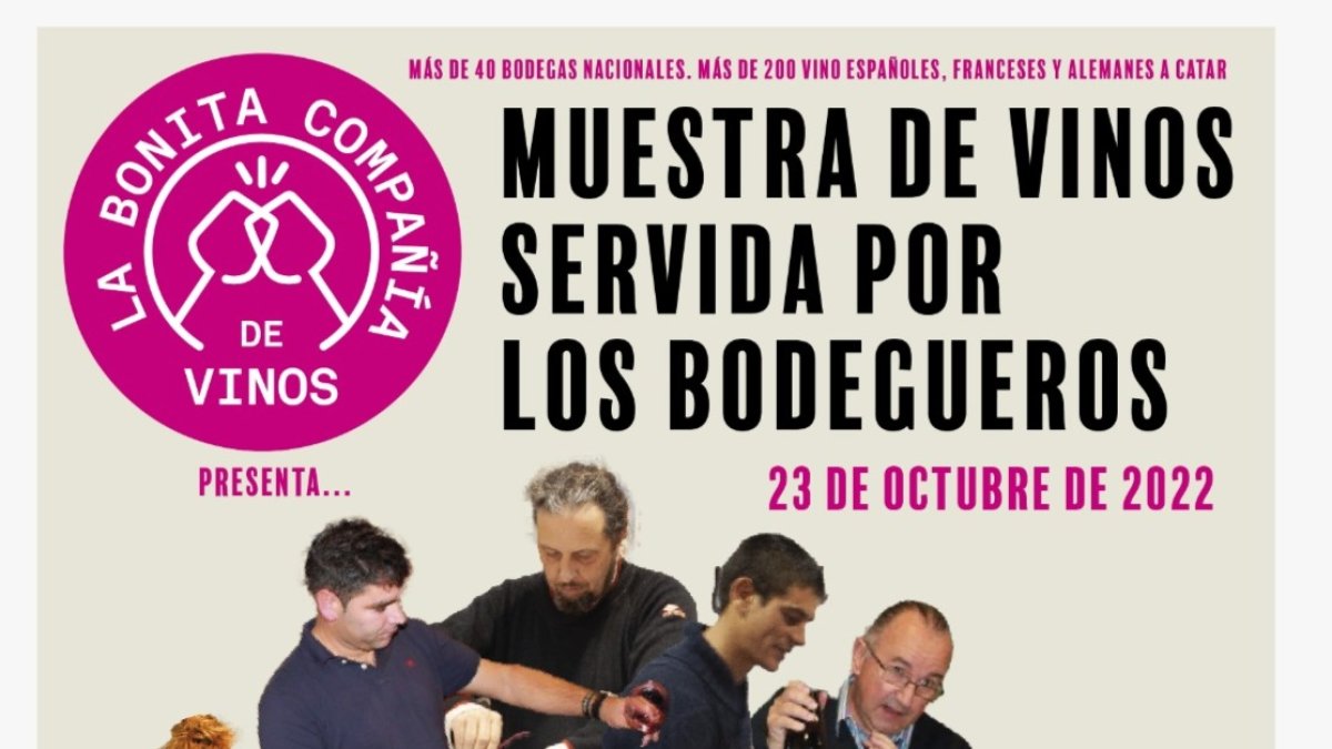 Imagen del cartel anunciador de la Muestra de Vinos