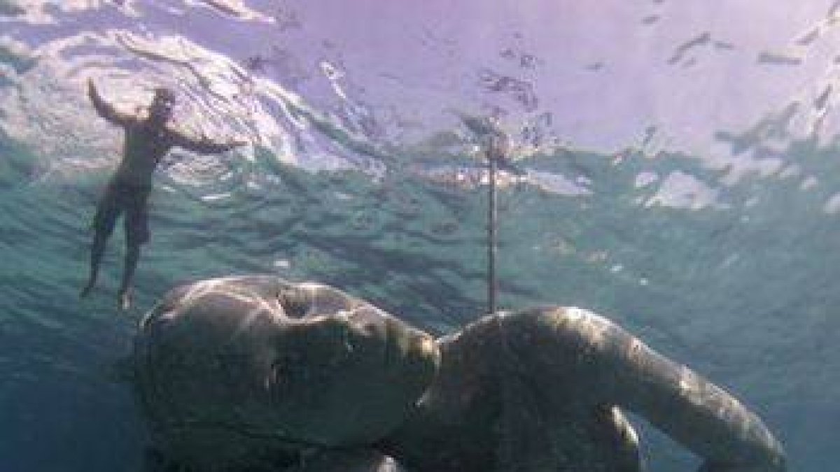 Fotografía facilitada por la Fundación Educativa de Corales y Medio Ambiente de Bahamas (BREEF, por su sigla en inglés), que desde el pasado septiembre ha empezado a colocar en las profundidades de las cálidas aguas de Bahamas una colección de enormes esc-Foto: EFE