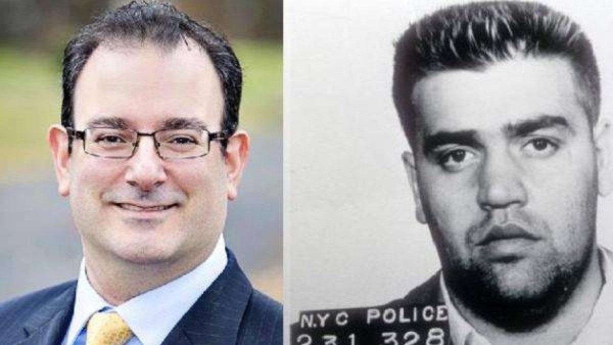 El alcalde de Airmont (NY) Phillip Gigante y su abuelo, el mafioso Vincent Gigante.-