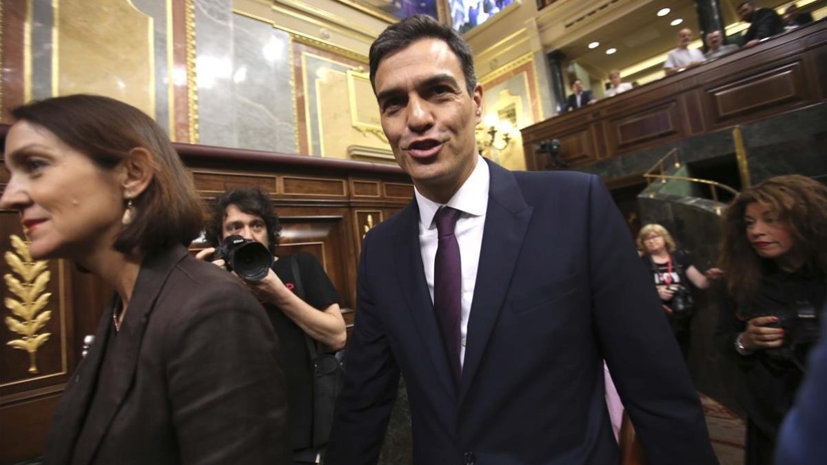 Sánchez, en el Congreso-DAVID CASTRO