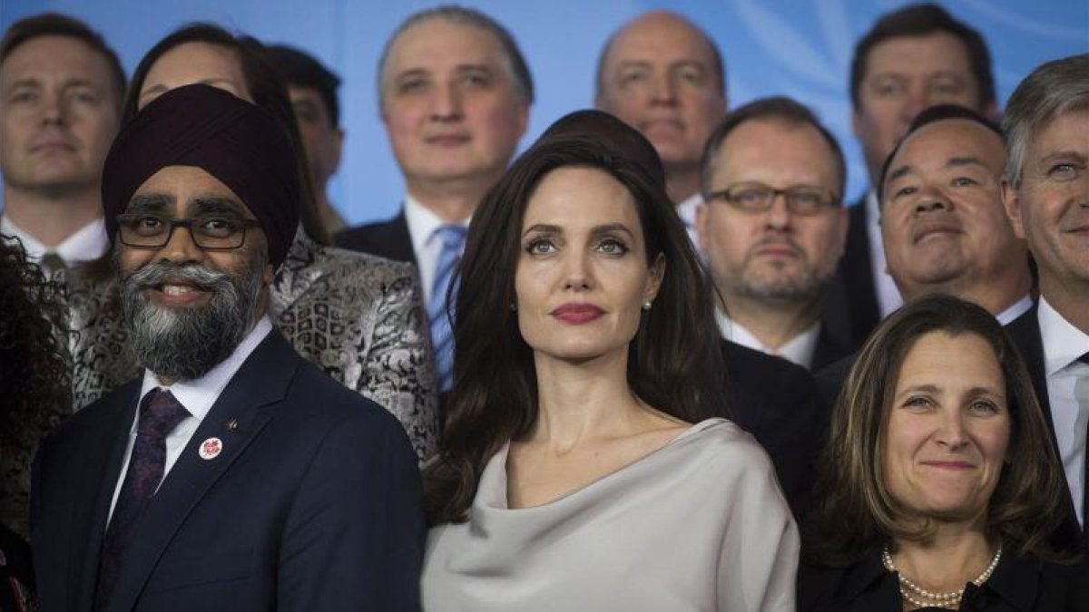 Angelina Jolie, en Vancouver.-AP / DARRYL DYCK