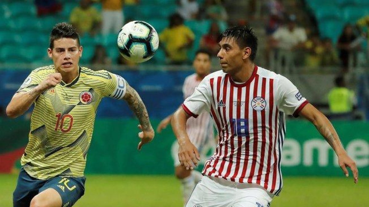 James Rodríguez y la selección colombiana en la Copa América 2019.-EFE