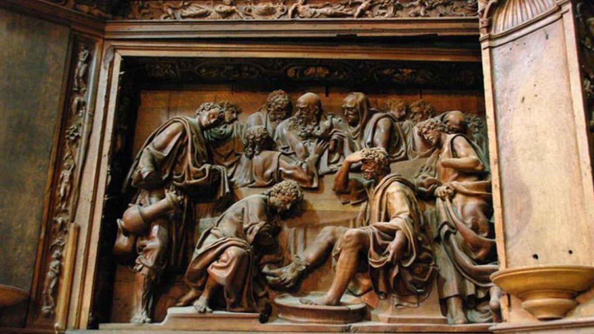 Las Edades del Hombre de Toro contarán con ‘El Lavatorio’ del retablo de Briviesca entre sus piezas.-G.G.