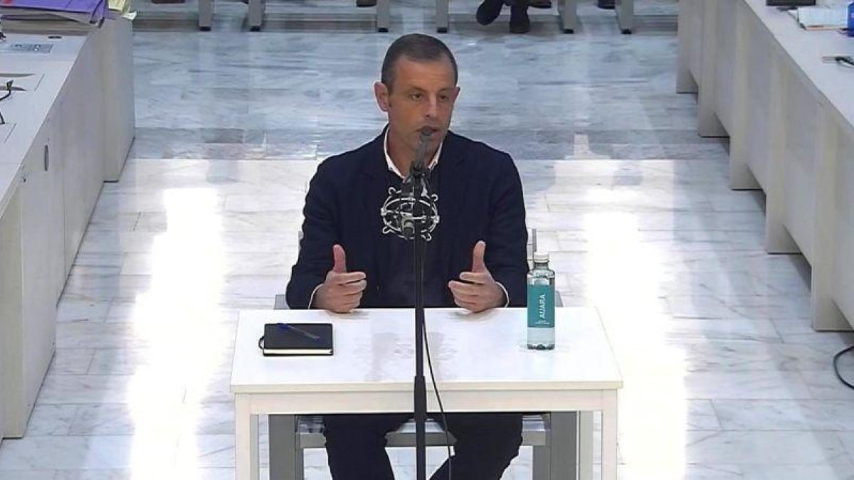 Sandro Rosell declara en la Audiencia Nacional.-EFE