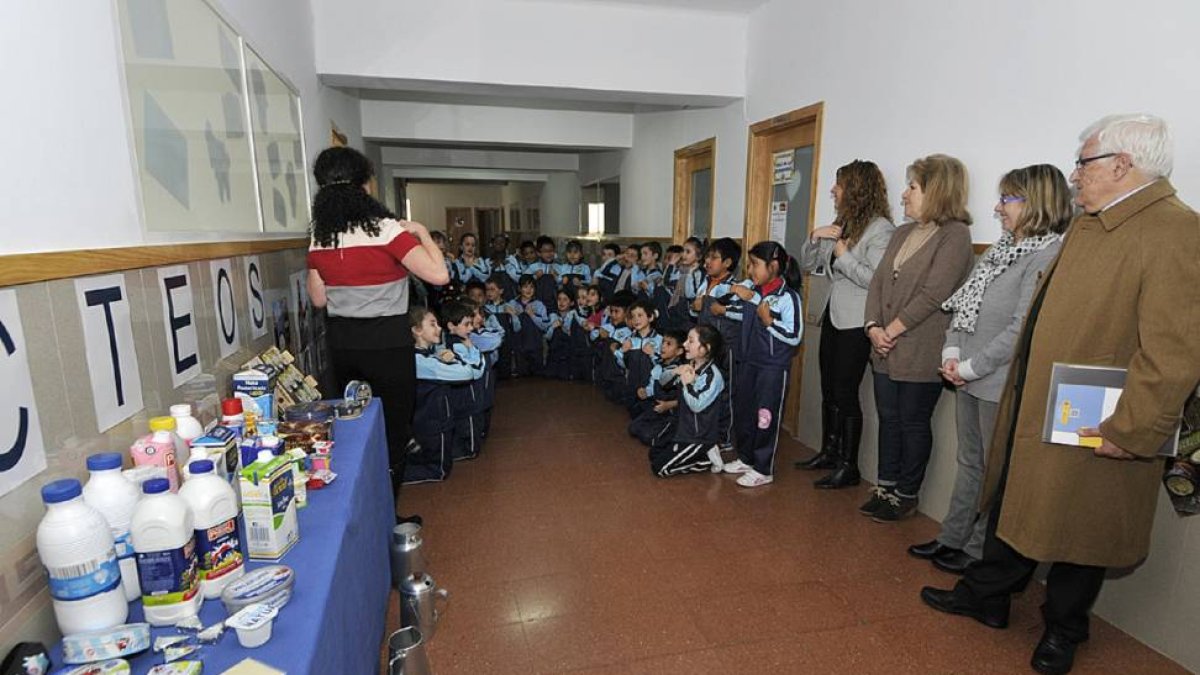 Actividades escolares relacionadas con la Dieta Mediterránea desarrolladas en Soria el pasado curso.-Valentín Guisande