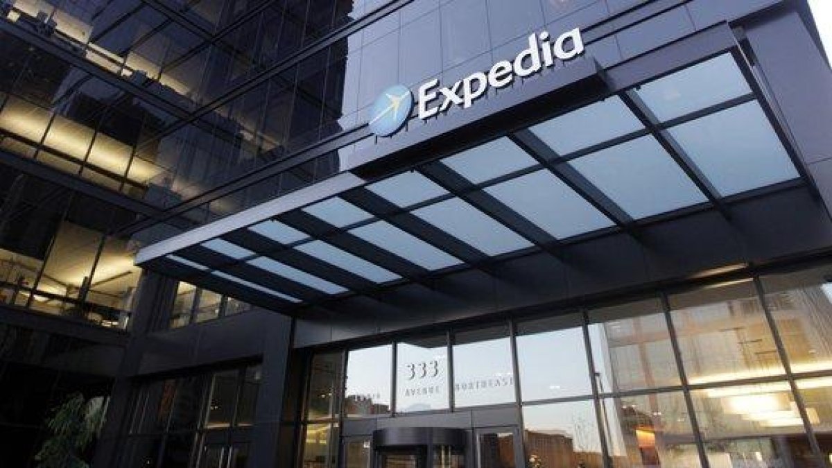 Expedia tiene su sede en Bellevue, Washington.-
