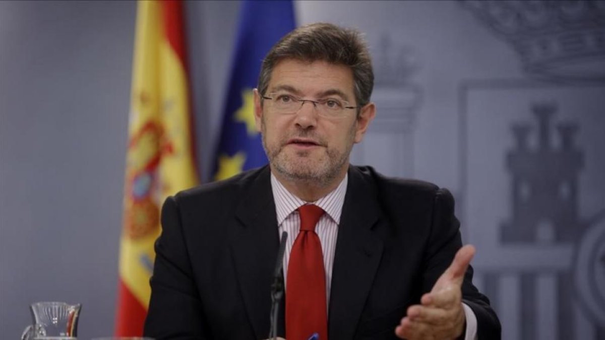 El ministro de Justicia, Rafael Catalá, en la Moncloa.-JOSE LUIS ROCA