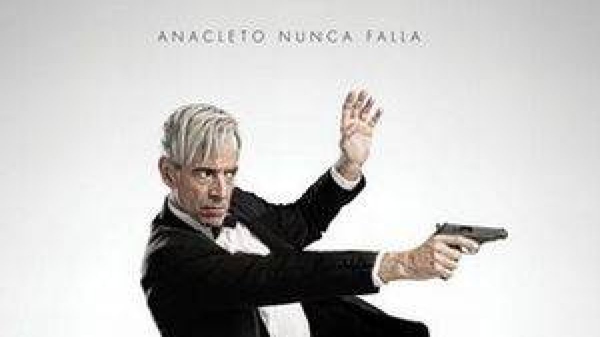 Imanol Arias, en el cartel previo de 'Anacleto, agente secreto'.-
