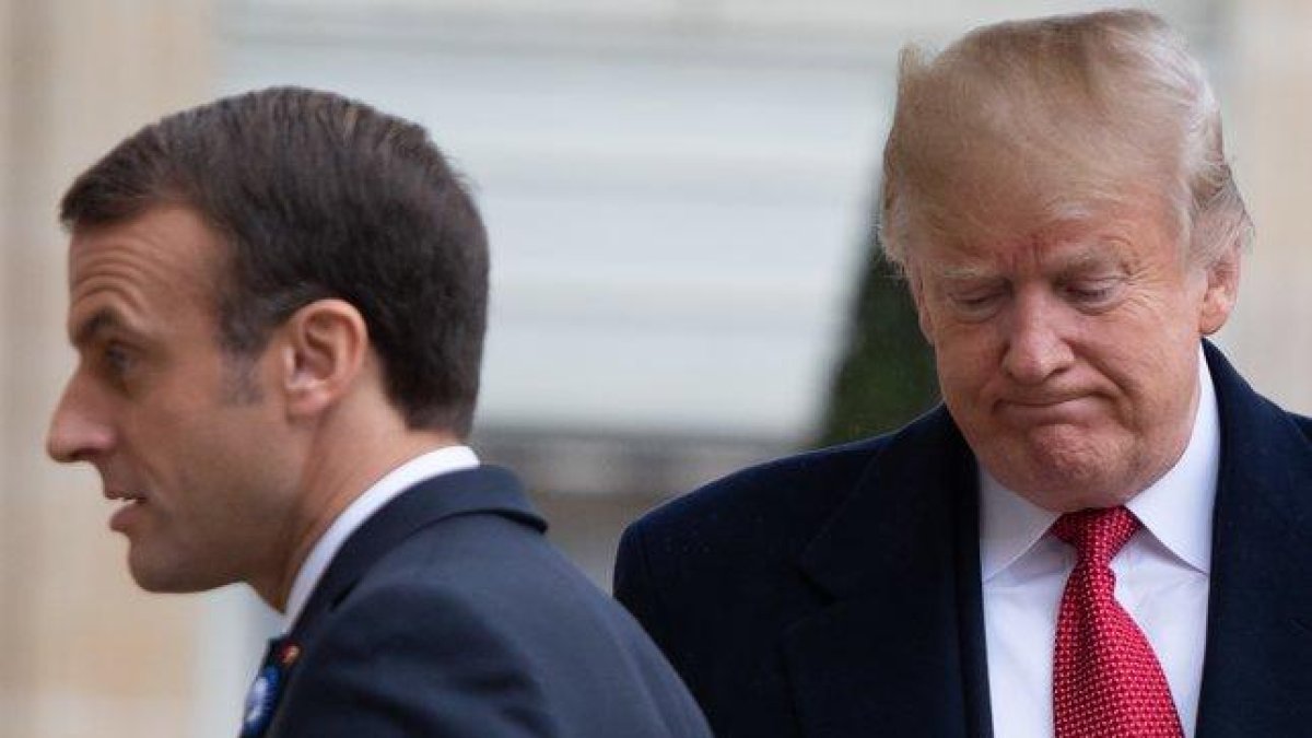 Donald Trump y Emmanuel Macron, en una imagen de archivo.-AFP