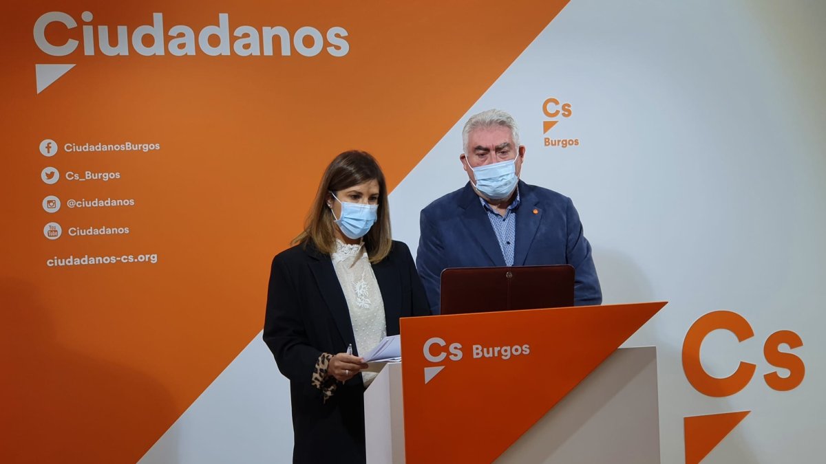 Negrete y Delgado en un acto de Ciudadanos. Cs