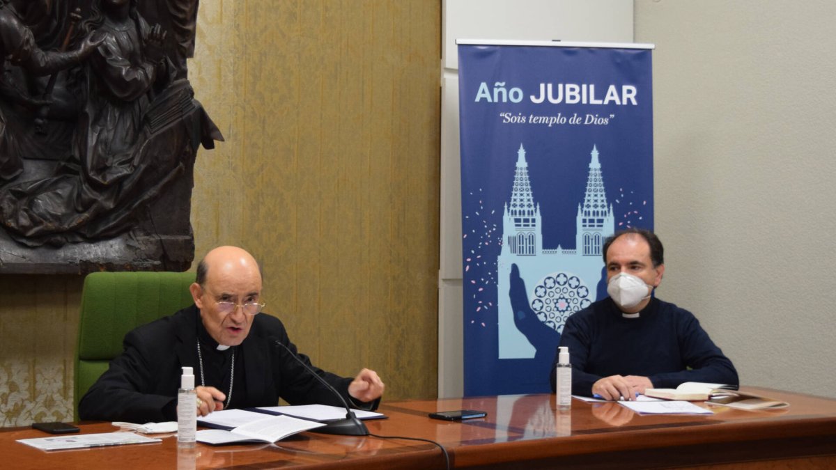 Imagen de la presentación de los actos. ARZOBISPADO DE BURGOS