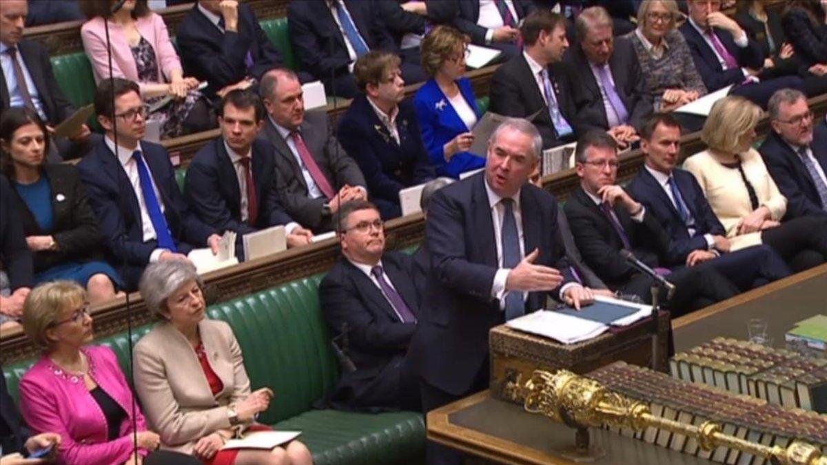 Debate en el Parlamento británico el 29 de marzo del 2019.-AFP