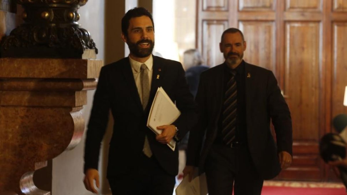 El presidente del Parlament, Roger Torrent.-ALBERT BERTRAN