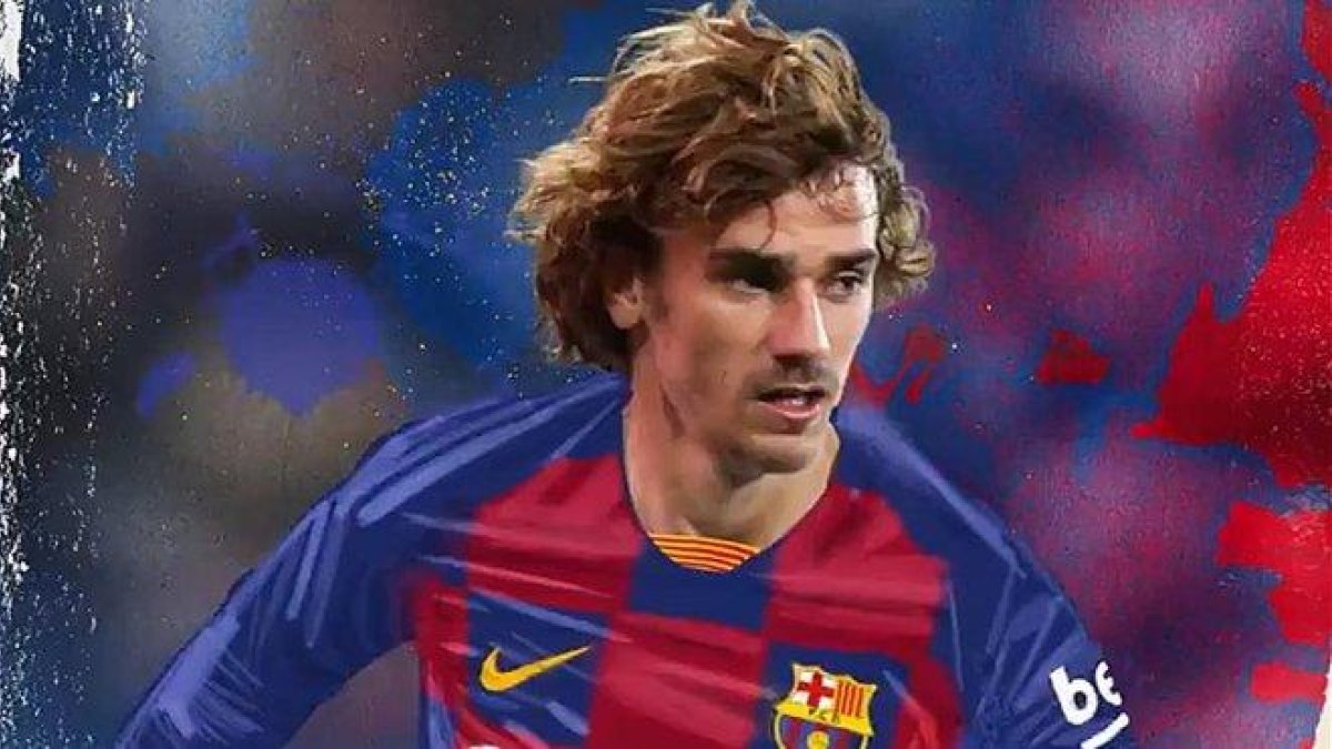 Imagen de Griezmann con la que el FC Barcelona ha hecho oficial el fichaje.-FC BARCELONA