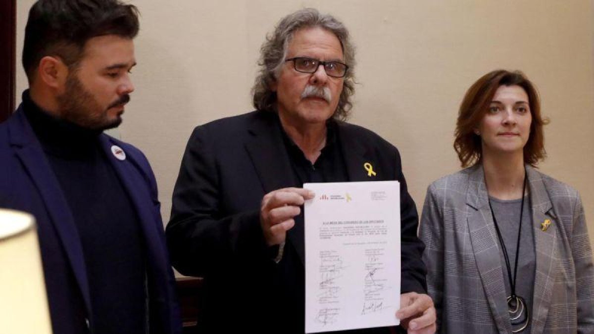 ERC registra en el Congreso la enmienda a la totalidad de los Presupuestos Generales del Estado.-JAVIER LIZÓN