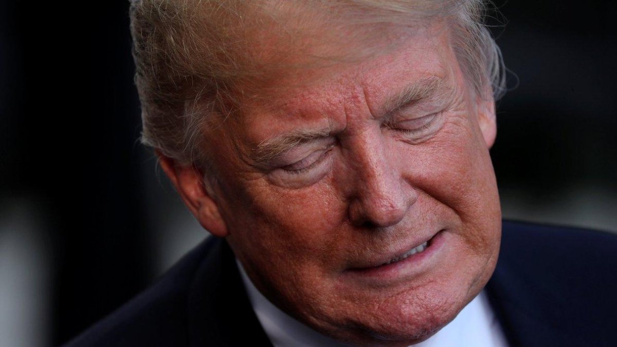 El presidente de los Estados Unidos, Donald Trump, en el Jardín Sur de la Casa Blanca.-REUTERS / JONATHAN ERNST