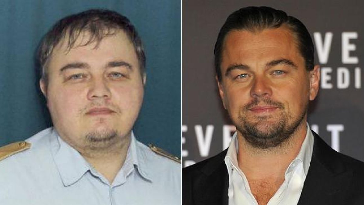 Leonardo DiCaprio y su doble ruso, a la derecha.-TWITTER / EFE