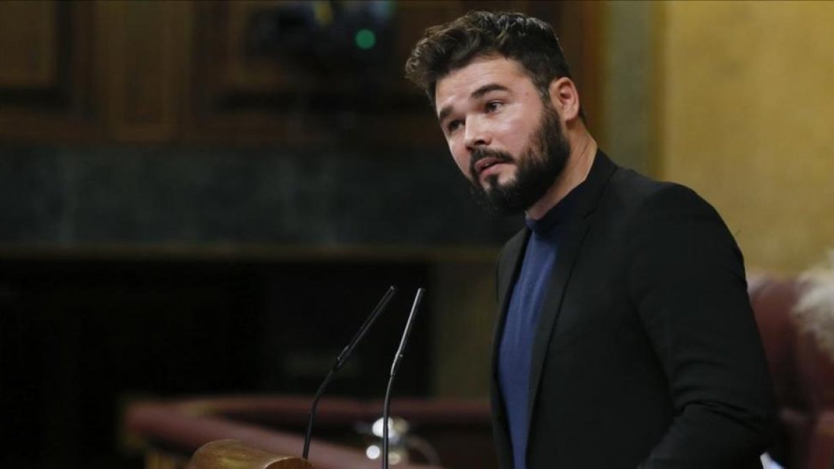 El portavoz adjunto de ERC en el Congreso, Gabriel Rufián.-