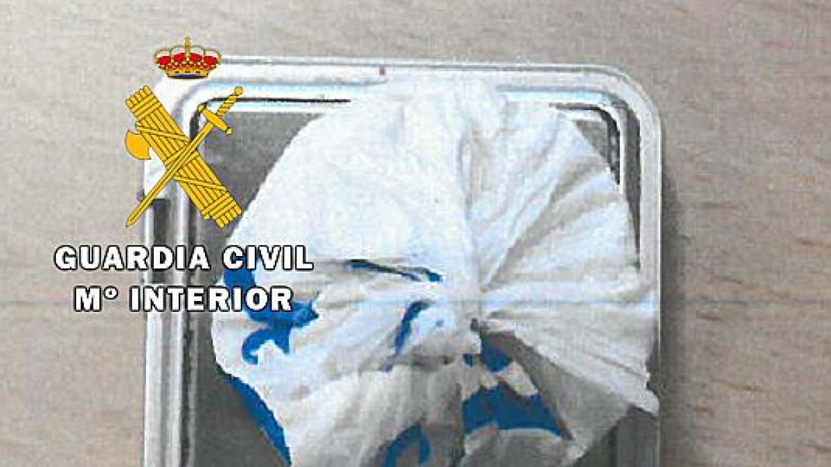 Imagen de pesaje de la droga-ECB