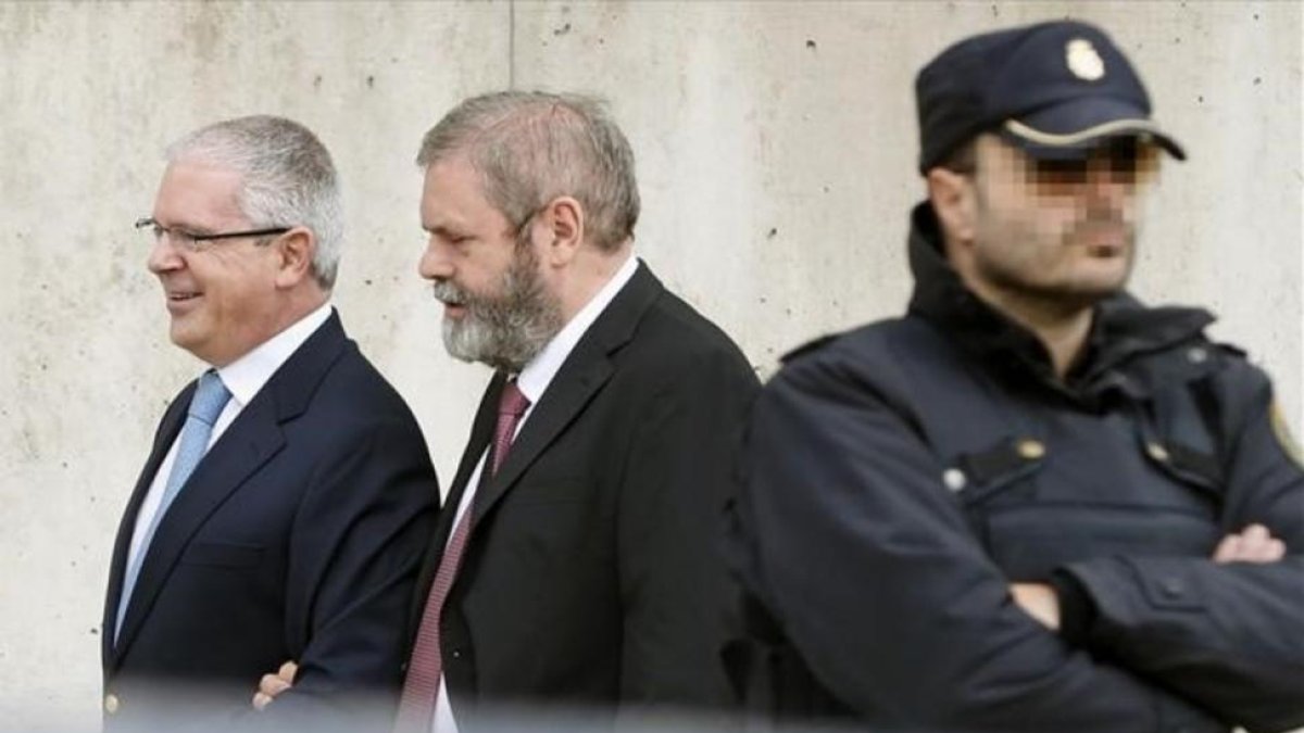 El supuesto número dos de Gürtel, Pablo Crespo, a su llegada a la Audiencia Nacional.-EFE / MARISCAL