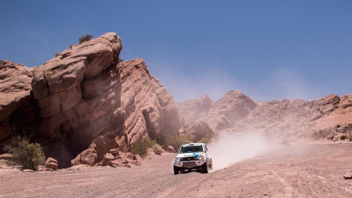 Cristina Gutiérrez en una de las etapas del Dakar 2017-Twitter @cris_tortu