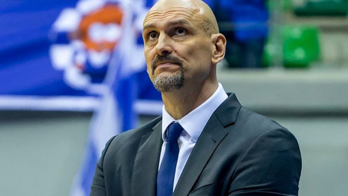 El entrenador croata del Hereda San Pablo Burgos, Žan Tabak. SANTI OTERO