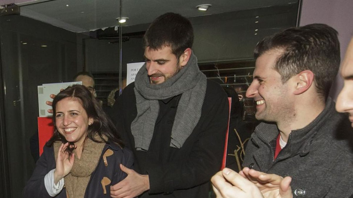 Peña recibe felicitaciones en las elecciones de febrero de 2015.-SANTI OTERO