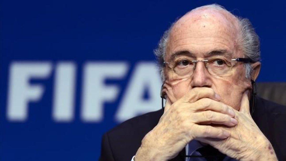 El presidente de la FIFA Joseph Blatter, durante un acto de la organización.-AFP / FABRICE COFFRINI