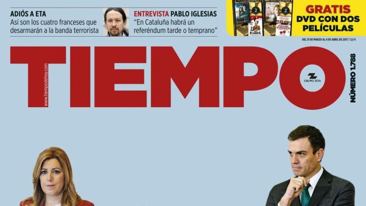 Portada de la revista TIEMPO.-