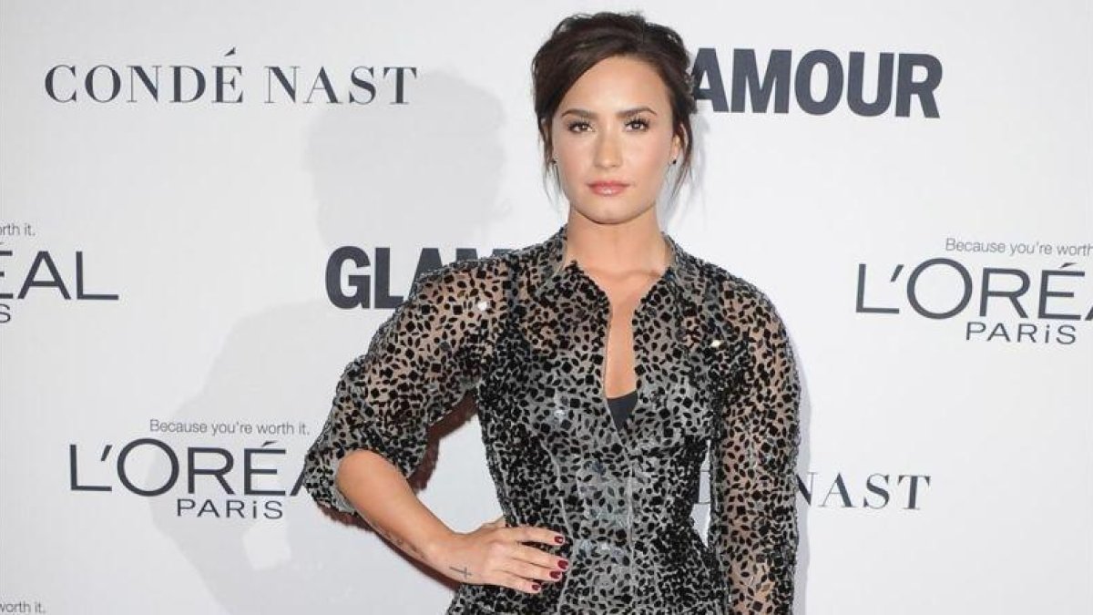 Demi Lovato, el pasado lunes en Los Ángeles.-JON KOPALOFF