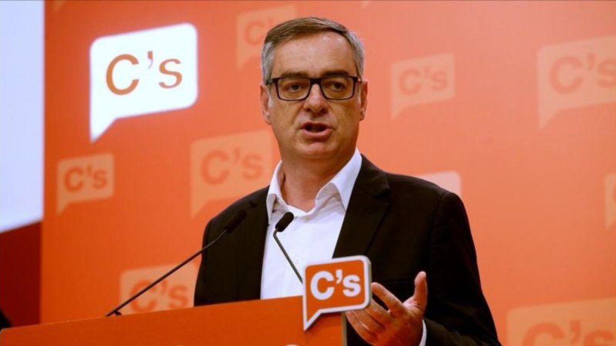 José Manuel Villegas, en la sede de Ciudadanos.-DAVID CASTRO