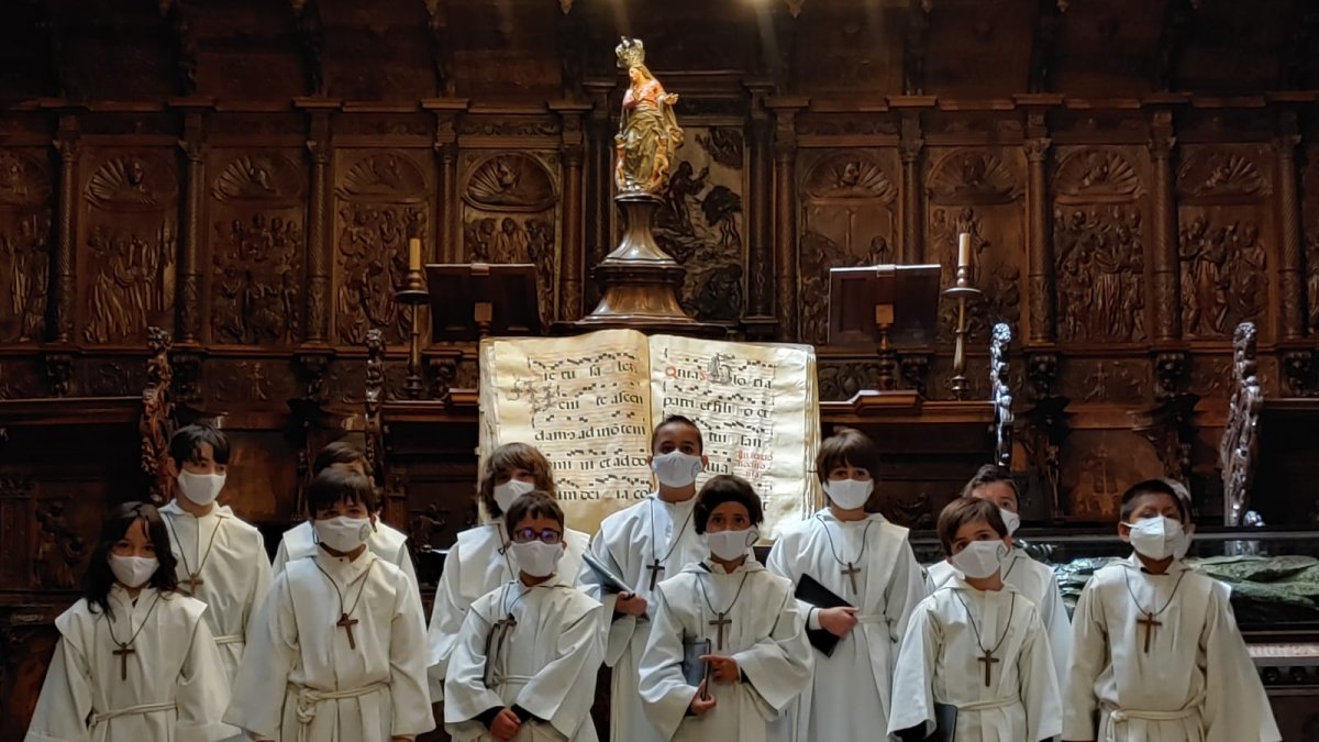 Los Pueri Cantores que han elegido al Obispillo de 2021. ECB