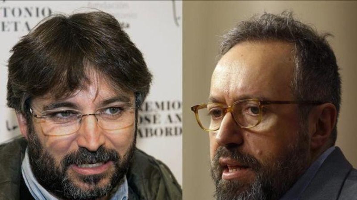 Jordi Évole y Juan Carlos Girauta.-